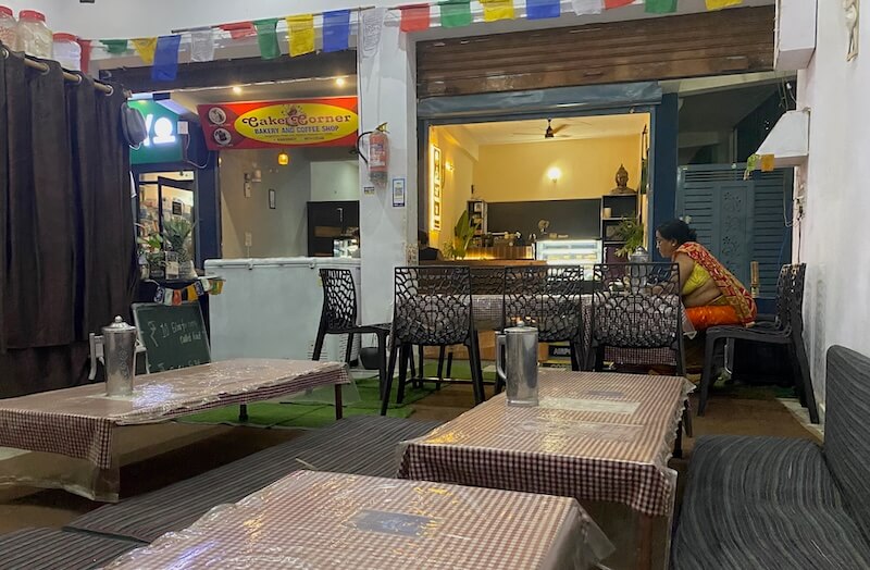 A local restaurant with low tables and floor seating.